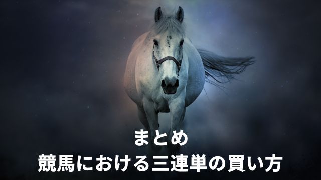 まとめ：競馬における三連単の買い方