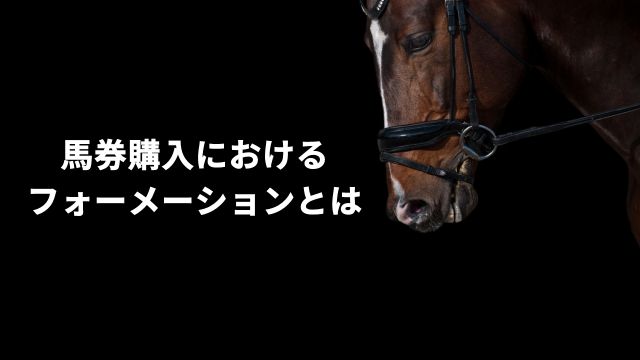 馬券購入におけるフォーメーションとは