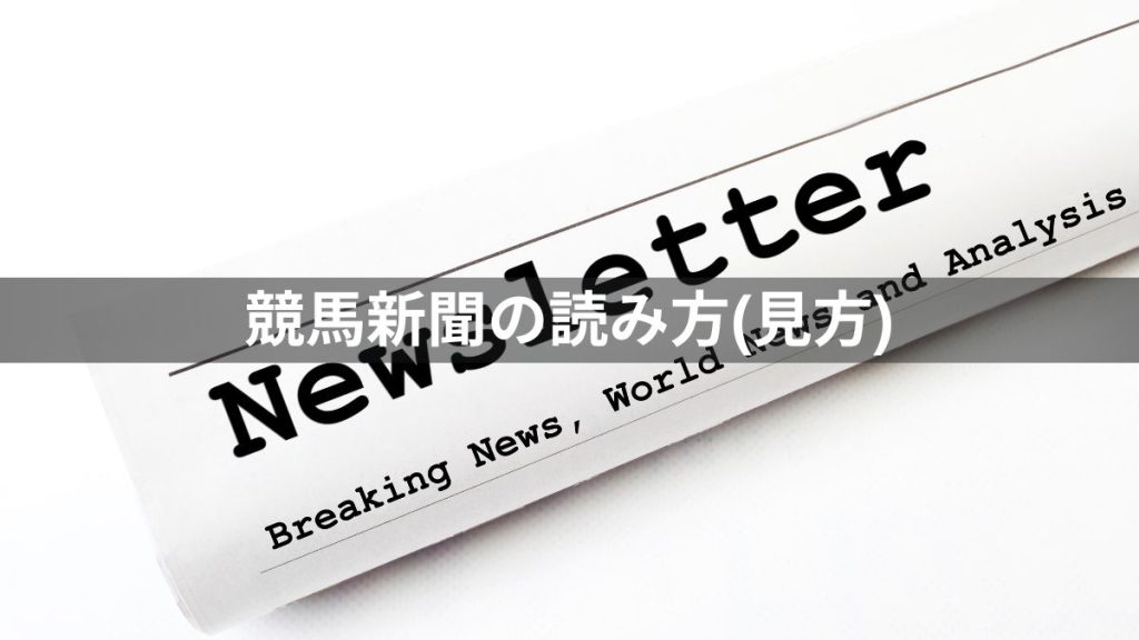 競馬の始め方：競馬新聞の読み方(見方)