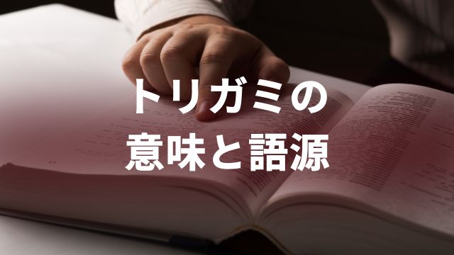 競馬のトリガミとは？意味と語源を解説